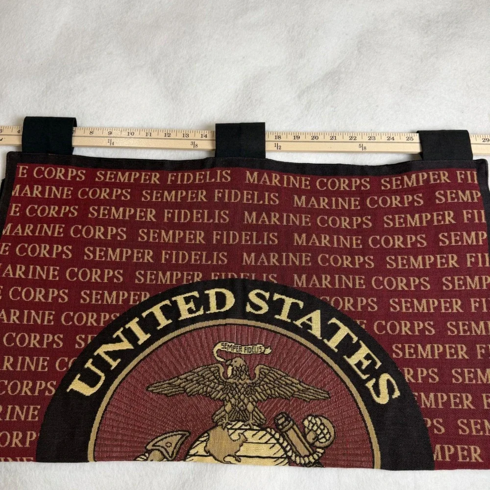 US Marine Corps Semper Fidelis Woven Wall Hanging Tapestry Pure Country Weavers